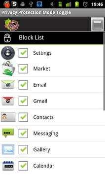 Privacy Protection Mode Toggle screenshot 1