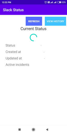 Slack status screenshot 1