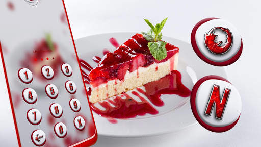 Strawberry Cake Slice Launcher Theme screenshot 3