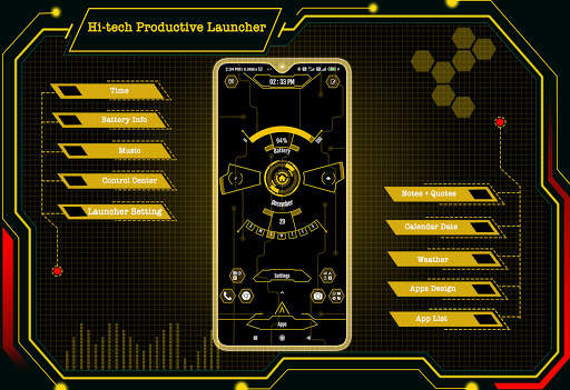 Hi-tech Productive Launcher screenshot 1