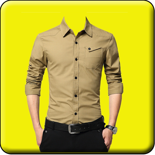 Men shirt photo editor icon