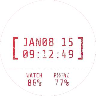 Date Stamp Watch Face 7 تصوير الشاشة