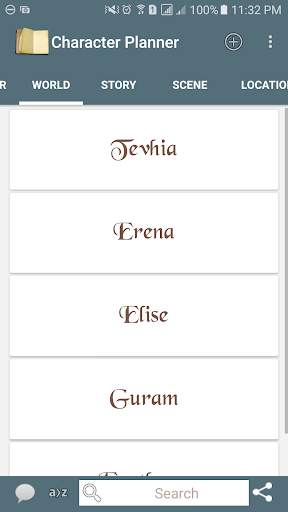 Perencana Cerita Karakter screenshot 2
