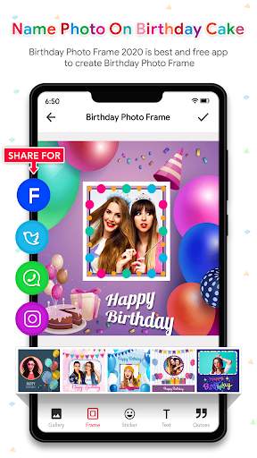 Name Photo On Birthday Cake - Birthday Photo Frame screenshot 7