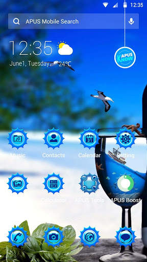 Seaside-APUS Launcher theme screenshot 1