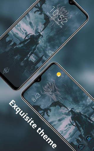 Death Warrior Dark Cool Theme screenshot 1