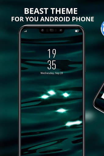 Abstract water ripple theme for Galaxy S7 Edge screenshot 1