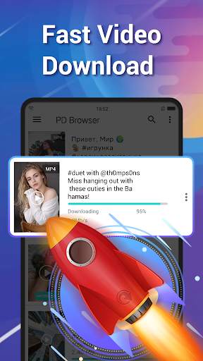 PD Browser - Private, Free & Fast Video Downloader screenshot 2