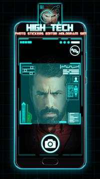 High Tech Photo Stickers Editor: Hologram Sim screenshot 1