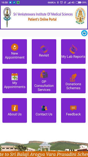 SVIMS MOBILE APPOINTMENT SYSTEM screenshot 2