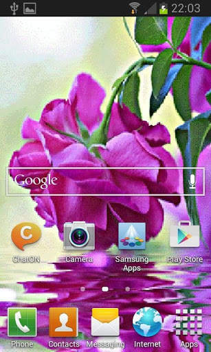 Purple Rose Swining LWP 2 تصوير الشاشة