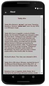 Teddy Afro Music Lyrics screenshot 2