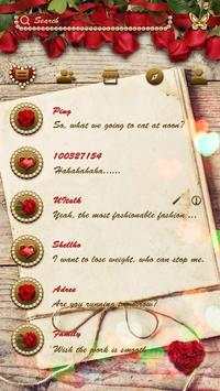 (FREE) GO SMS ROSE LOVER THEME screenshot 2