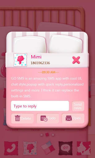 GO SMS GOODNIGHT THEME screenshot 4