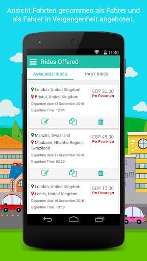 Ride- Sharing- Anwendung screenshot 8