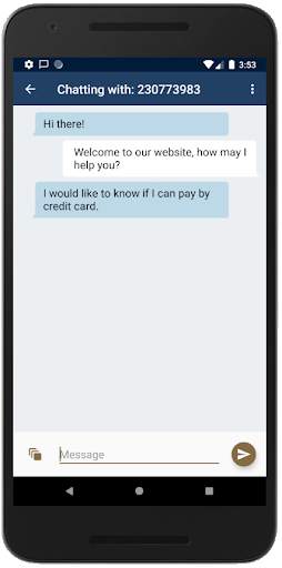 onWebChat screenshot 1