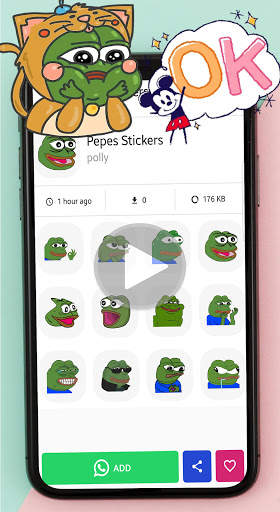 😍Animated memes Stickers for Whatsapp 😷 (GIF) screenshot 6