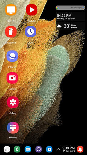 S21 theme for computer launcher screenshot 1