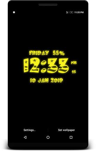 USA Digital Clock Live Wp screenshot 2