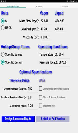 Two Phase Separator Lite screenshot 10