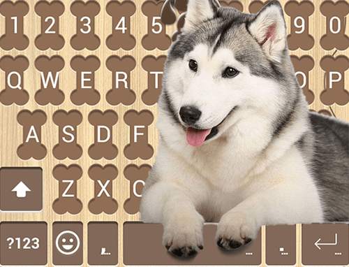 Husky Dog Emoji Keyboard screenshot 5