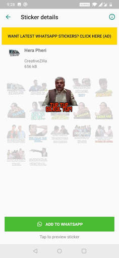 Animated Bollywood Stickers for WhatsApp screenshot 2