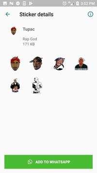 Rapper Stickers for WhatsApp Old School (2019) screenshot 3