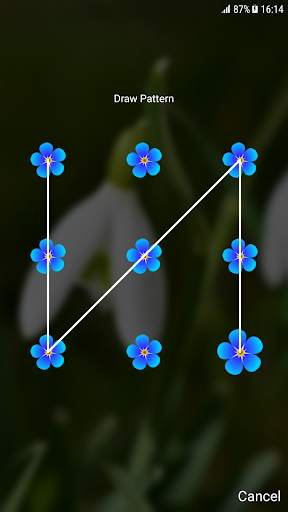 Spring Flowers Pattern Lock Screen 2 تصوير الشاشة