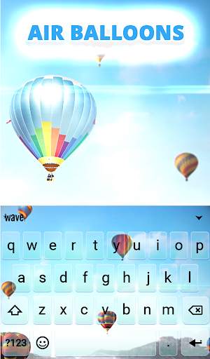 Air Balloons Animated Keyboard   Live Wallpaper स्क्रीनशॉट 2
