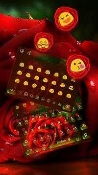 Red rose keyboard theme screenshot 2