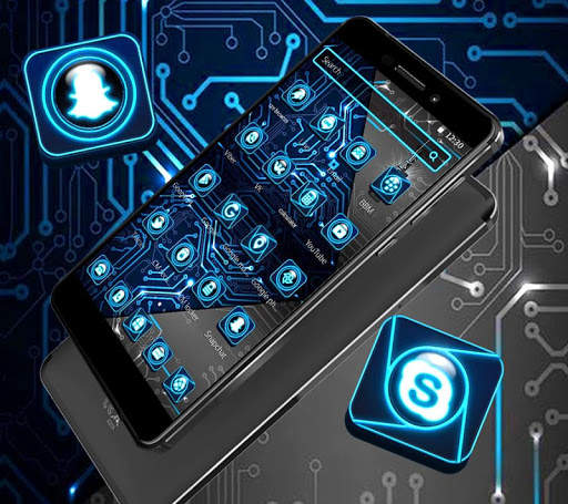 Neon Technology Launcher Theme screenshot 2
