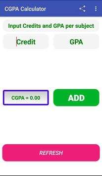 CGPA Calculator скриншот 1