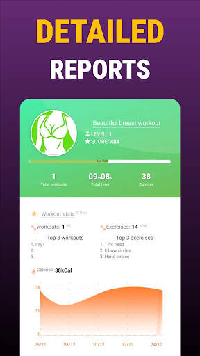 Beautiful breast workout 6 تصوير الشاشة