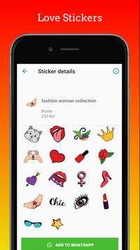 Pegatinas de Amor para WhatsApp: WAStickerApps screenshot 2