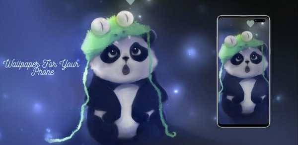 Cute Anime Panda Wallpaper New screenshot 1