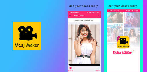 Mauj Vedio maker and editor : edit your vedio free screenshot 1