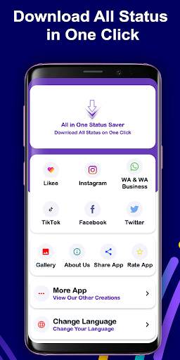 All Status Download App: Social Media Status Saver screenshot 2