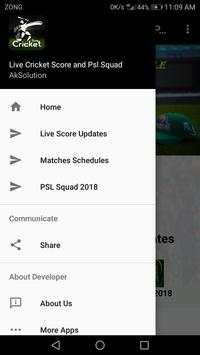 Live Cricket Score & Psl Squad screenshot 2