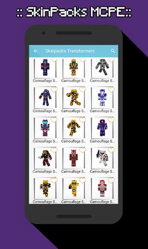 SkinPacks Transforrmers for Minecraft screenshot 2