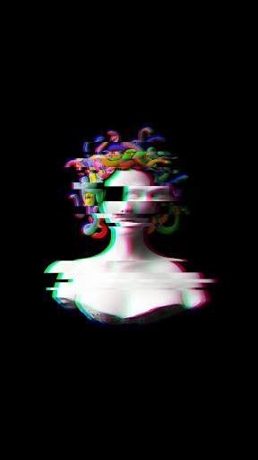 Glitch Черные обои - HD 4K фоны скриншот 3