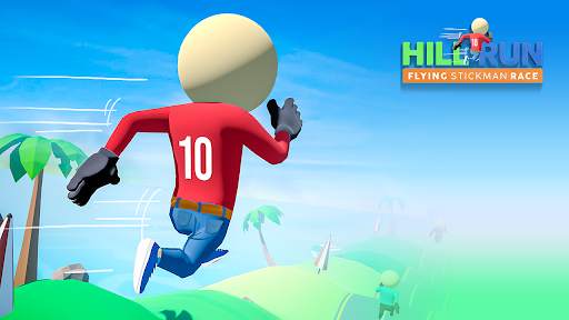 Hill Run Race - Flying Stickman Games screenshot 1
