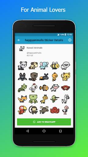 Happy Animalls Sticker for WhatsApp (WAStickers) screenshot 3
