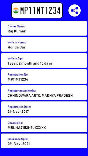 RTO Vehicle - All State VAHAN Details screenshot 1