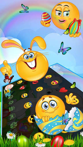 Easter Bunny Eggs Keyboard Theme screenshot 3