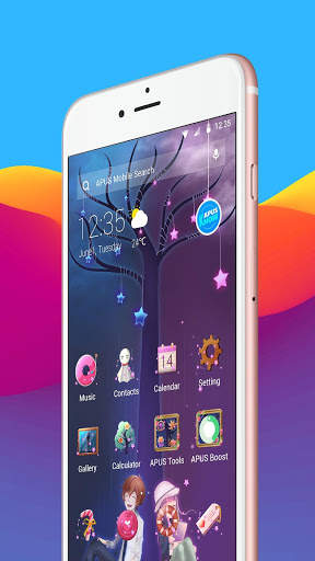 Cartoon love heart APUS launcher free theme 1 تصوير الشاشة