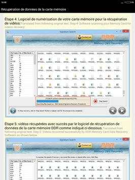 Récupération de données de la carte mémoire Help 12 تصوير الشاشة