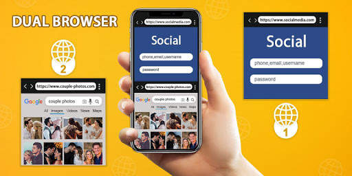 Dual Screen Browser - Secure Split Screen Browser screenshot 1