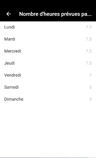 Working Hours - Emploi Temps Travail Statistiques screenshot 6