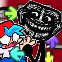 Fnf mod vs trollface logo
