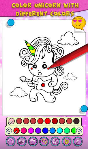 Unicorn coloring book: Mandala free coloring pages screenshot 4